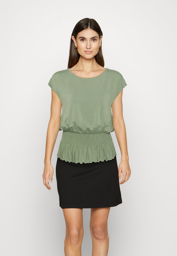 T Chemises Anna Field BASIC Vert Clair Femme | JPY-7071295